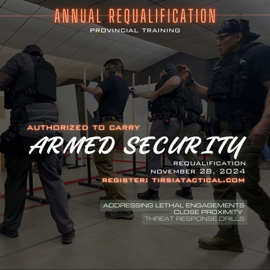 Nov.28.2024 – Authorized to carry: Armed Security